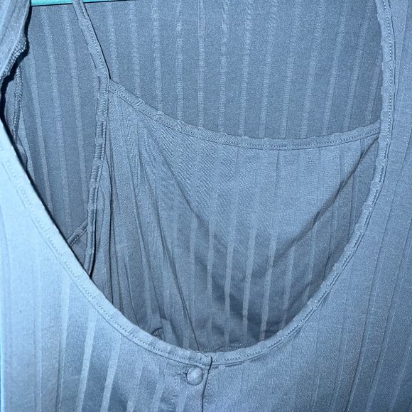 PLUS SIZE CROPPED TOP AND TOPPER SET - LIGHT BLUE - Picture 2 of 4